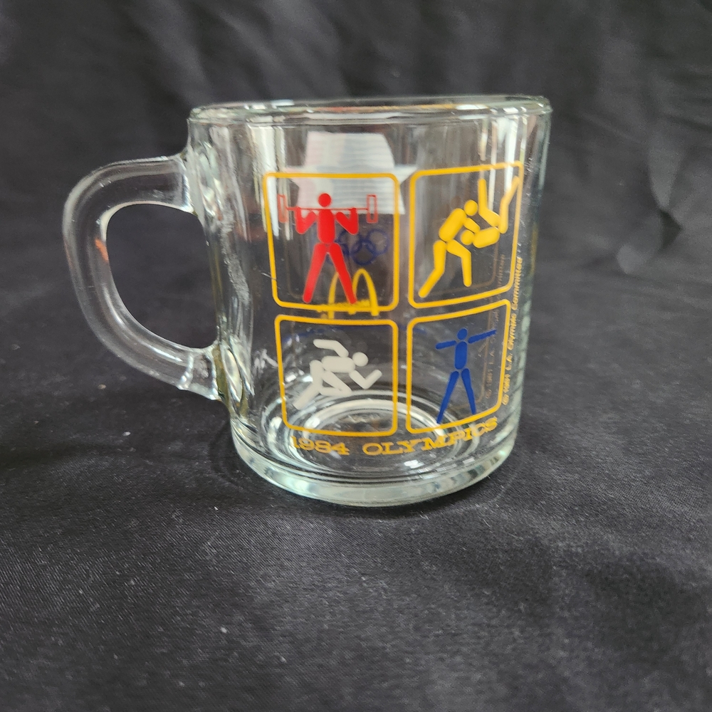 McDonalds 1984 Olympics Glass Mug